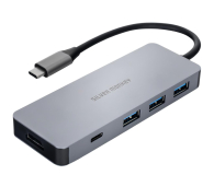 Akcesoria SILVER MONKEY Adapter USB-C - HDMI, 3xUSB, USB-C, PD 100W